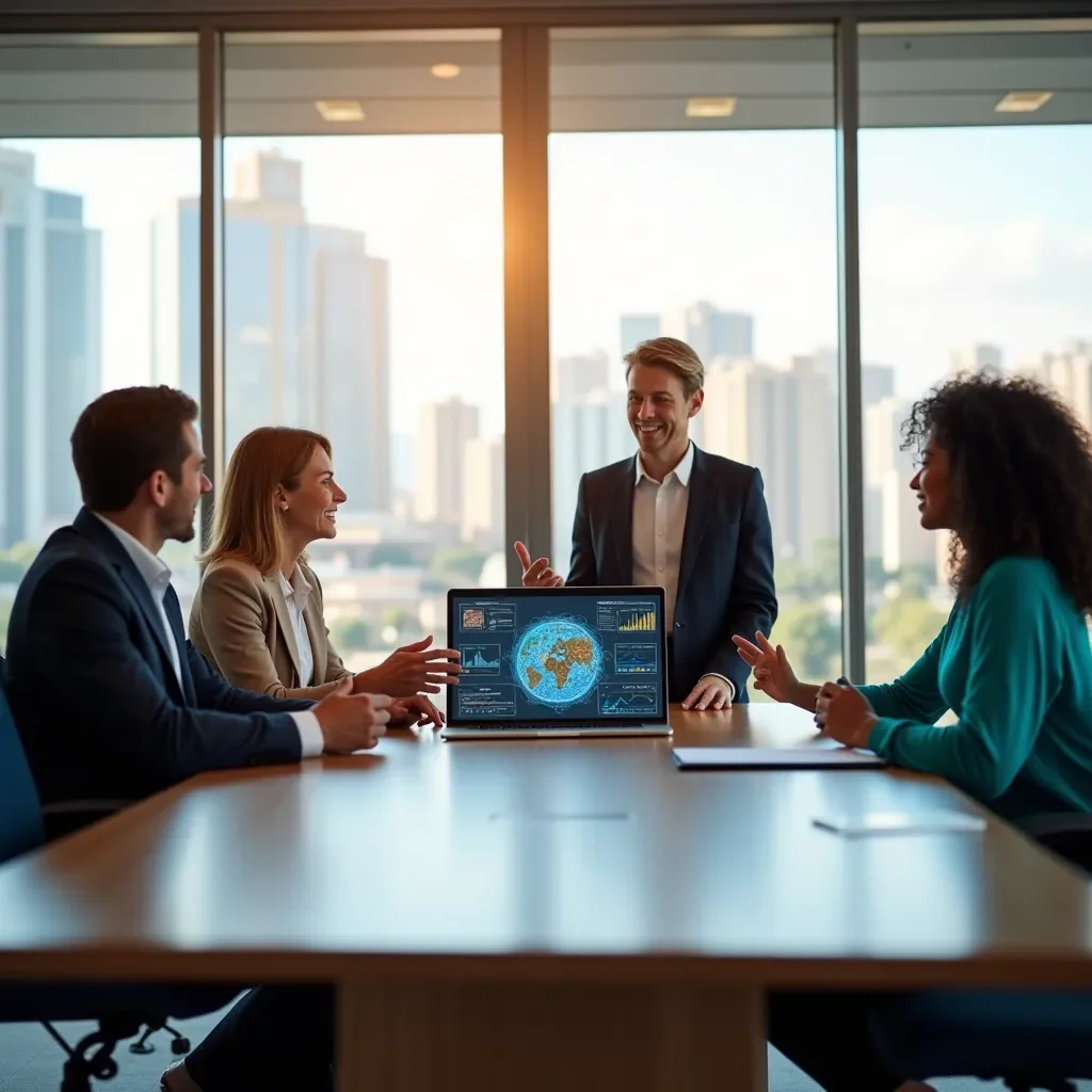 Professional business solutions illustration